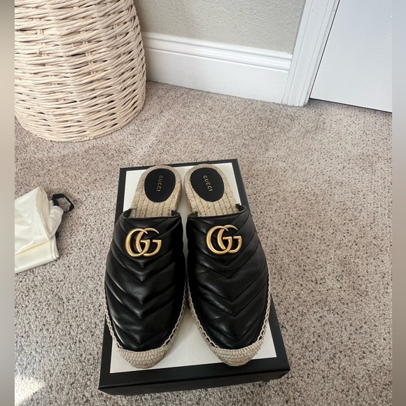 Gucci Napa Charlotte Leather Sandal Authentic - Picture 8 of 10